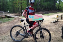 April 2016 I had a go at doing the Naserby 12 Hour solo. Yep. 12 Hours of constant riding (with some breaks). Nothing like stopping to get a photo with a sign from a supporter